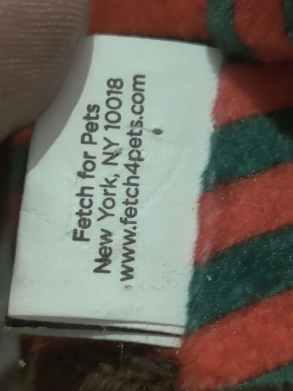 Freddy Krueger Nightmare On Elm Street Plush Striped Green & Red Plush Dog Toy